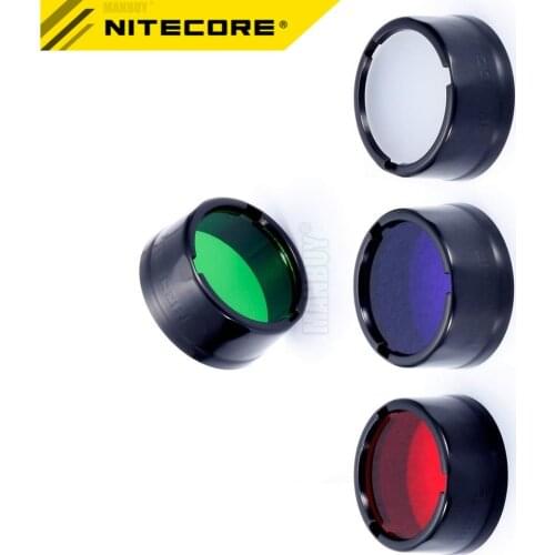 Nitecore NFR23 NFG23 NFB23 NFD23 Torch Filter Diffused Mineral Coated Glass Lens Flashlight Head of 22.5mm Lighting Accessories