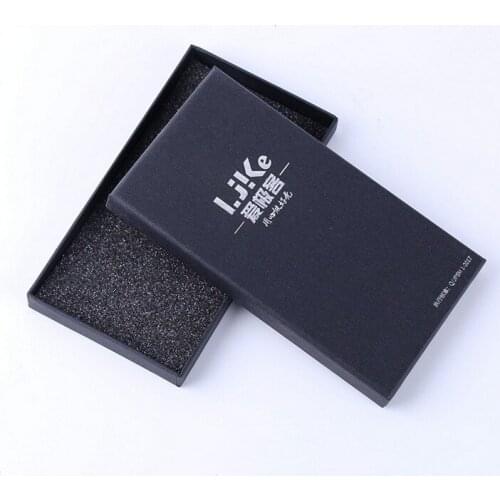 High end usb flash drive packaging box with cut out EVA/foam inset,Square poster box packaging ---PX10805