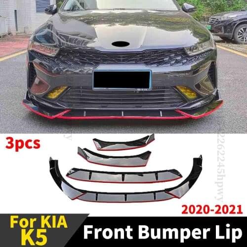 High Quality Front Bumper Lip Chin Body Kit Diffuser Spoiler Decoration Tuning Accessories For Kia K5 2020 2021