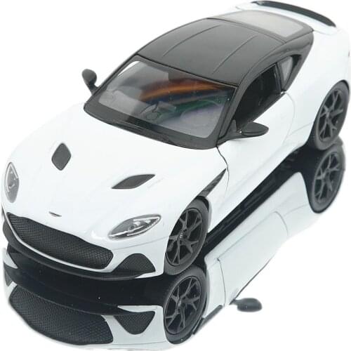 WELLY 1:24 Aston Martin DBS Superleggera Alloy Luxury Vehicle Diecast Pull Back Cars Model Toy Collection Xmas Gift