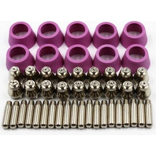 50PCS Cutting torch parts AG60 durable Consumables for Plasma Cutter Torch Cutting knife air plasma cutting cutter machine