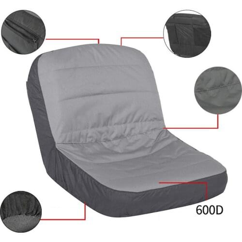 Mower Tractor Seat Cover Protector Cotton Polyester Cloth Dustproof Lawn Mower Seat Easy Installation Highly Protective Cover