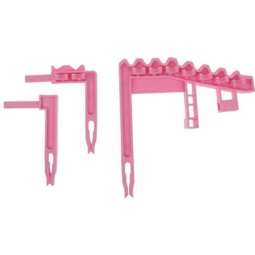 Golf 9 Iron Club Shafts Support ABS Support Stacker Rack Practice Tool Pink
