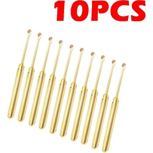 10pcs Spiral Ear Pick Spoon Ear Wax Removal Cleaner Multifunction Portable Ear Pick Ear Care Beauty Tools Stainless Steel Metal