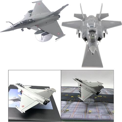 2 Pieces 1/72 Dassault Rafale Fighter + F-35B Aircraft Model Room Decoration
