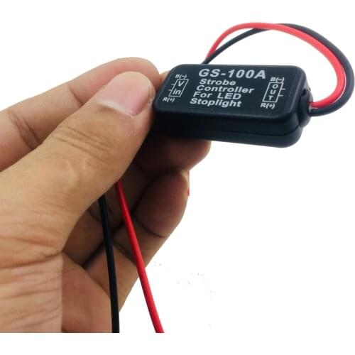 2018 NEW Auto Car 12V GS-100A LED Brake Stop Light Strobe Flash Flashing Controller Box