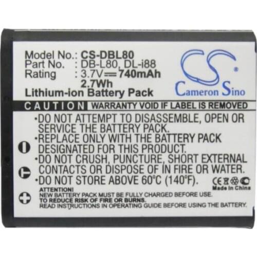 Cameron Sino 740mAh battery for PENTAX Optio H90 Optio P70 for SANYO DMX-CG100 DMX-CG102 forTOSHIBA Camileo BW10 Camera Battery