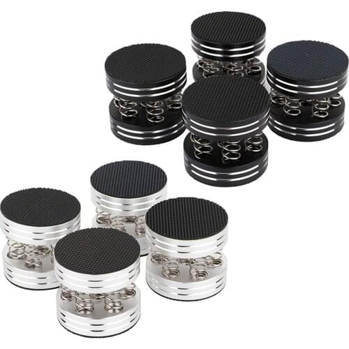 4x CNC Aluminum Compression Spring Speakers Spikes Feet Isolation Stand