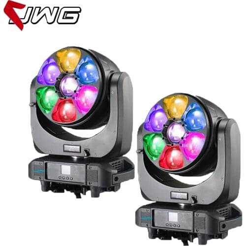 Free Shipping 2pcs/lot 7x60W Mini Bee Eyes Moving Head Zoom light Beam Wash for Stage Event