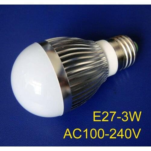 Free shipping 20pcs/lot high quality 3w high power E27 led bulbs, 3w led lamps, E27 3w led lights