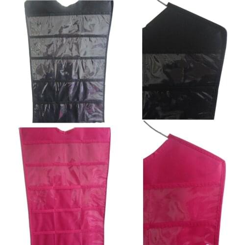 Large Jewelry Organizer 30 Pocket Hanging Loop Storage Bag Necklace Bracelet Earring Ring Organizer Jewelry