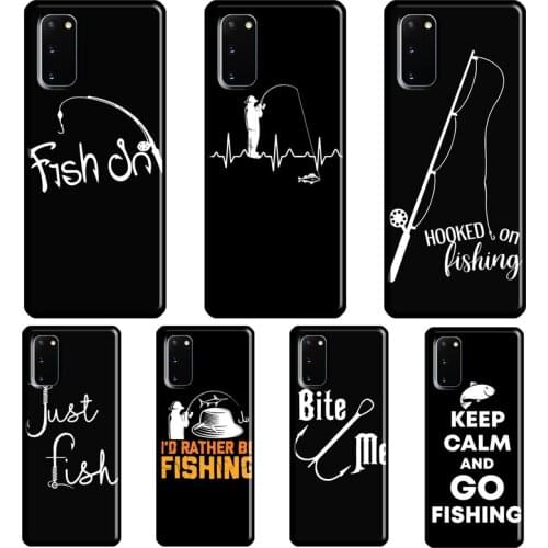 Fishing Fishermen Fish Case For Samsung Galaxy S21 Ultra S8 S9 S10 Plus Note 9 10 Note 20 Ultra S20 FE Back Cover