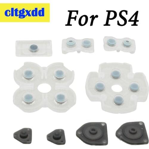 Cltgxdd 100Sets for Sony Playstation 4 PS4 Controller Silicone Pads for Dualshock 4 Buttons Repair Conductive Rubber D Pads
