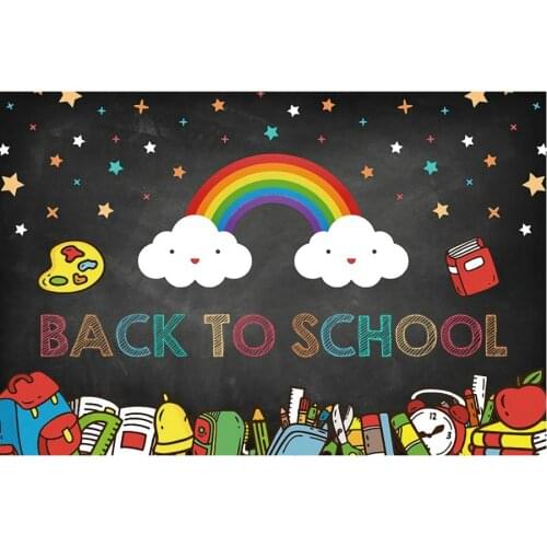 Color Black Back to School Party Photography Backdrop Baby Shower Natural Room Decor Photo Booth Studio Prop