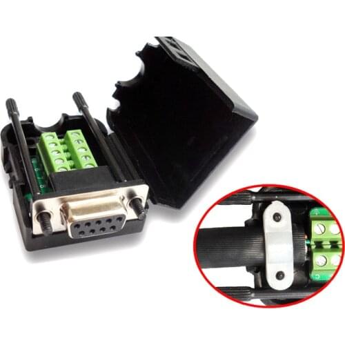 DB9 COM RS232 transfer-free Signals terminals Male Female connector D sub 9Pins Serial Connector Breakout Board Screw Terminals