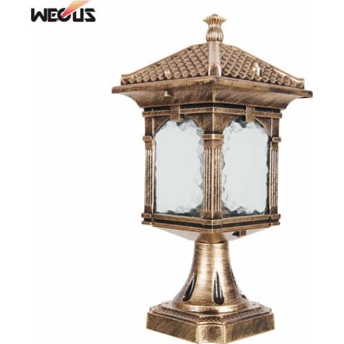 Europe outdoor pillar lamp garden courtyard fence column step corridor street garden fence parking lot coffee lighting