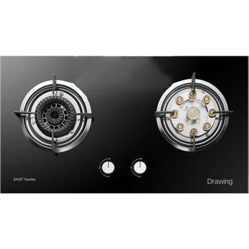 Gas Stove Gas Stove Two Stove Nine-cavity Fierce Mandarin Duck Stove [Stir-Fried Model] 5.2KW Nine-cavity Copper Cover