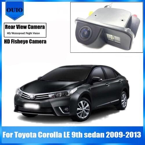 HD rear view camera |For Toyota Corolla LE 9th sedan 2009-2013 HD Night Vision Waterproof Backup Parking Reversing Camera