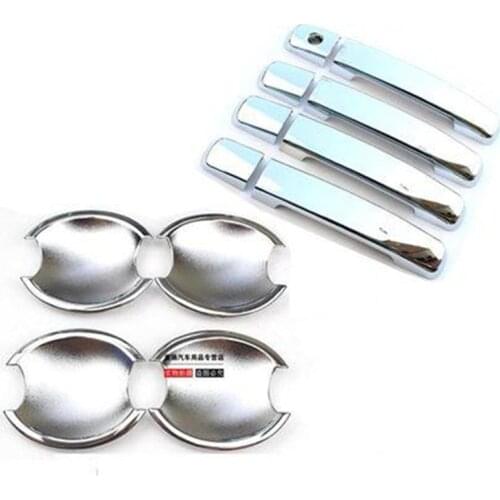 Chrome Door Handle Cover Door Handle Bowl Trim for Nissan Qashqai J10 Quest Sentra Altima Frontier Maxima 2005-2008 Car styling