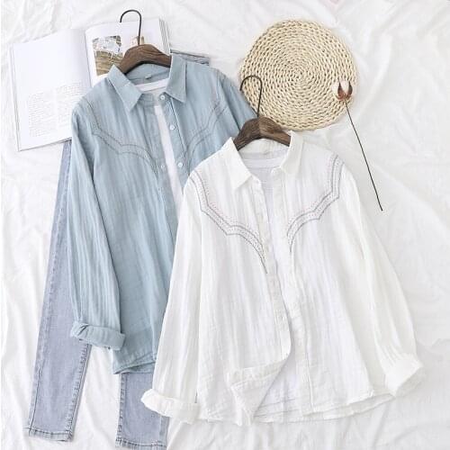 Hsa Blouses With Embroidery