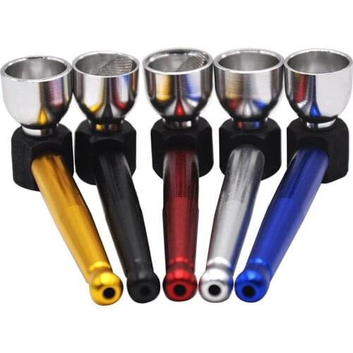 Quality Metal Pipes Portable Tobacco Pipe Smoking Pipe Gift Mill Smoke Narguile Grinder Smoking Set Cigarette Holder