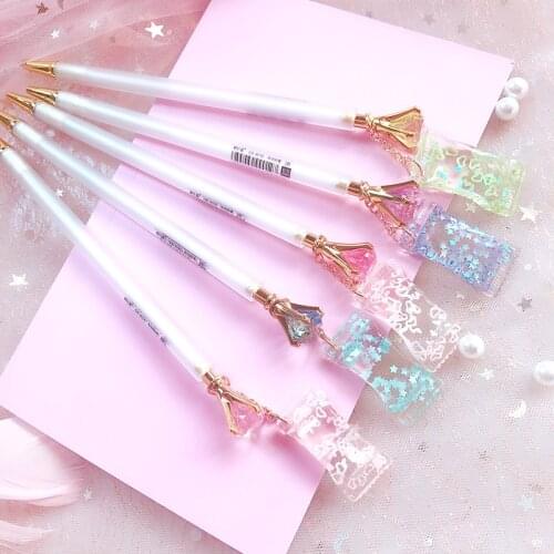 0.5/0.7mm Cute Diamond Mechanical Pencil Kawaii Candy Pendant Automatic Pencil For Kids Girls School Office Supplies Stationery