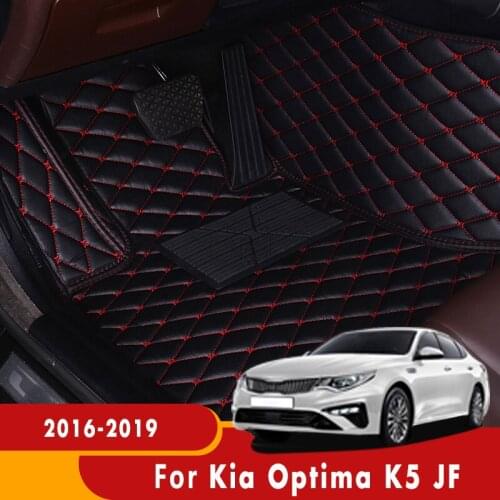 Car Floor Mats For Kia Optima K5 JF 2019 2018 2017 2016 Auto Interior Decor Accessories Custom Leather Dash Rugs Foot Pads