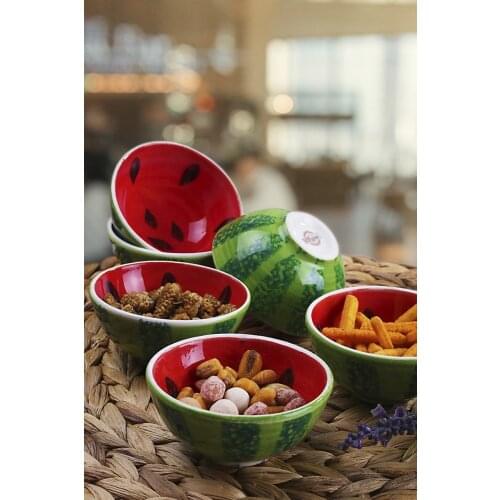 6-piece Bowl Sauce Bowl Cookie Jam Watermelon Patterned kitchen mother presentation tray storage container plate leggings spice