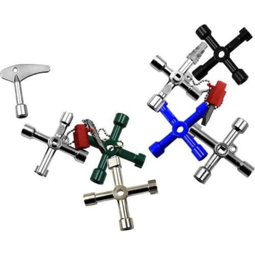 Multifunction 4 Ways Universal Triangle Wrench Key Plumber Keys Triangle For Gas Electric Meter Cabinets Bleed Radiators