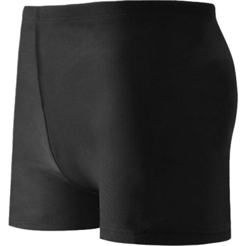 Mens Boxer Straps Sport Version Mens Swimsuit Pure Color Hot Spring Swimming Pool Swimming Trunks Swimming Supplies