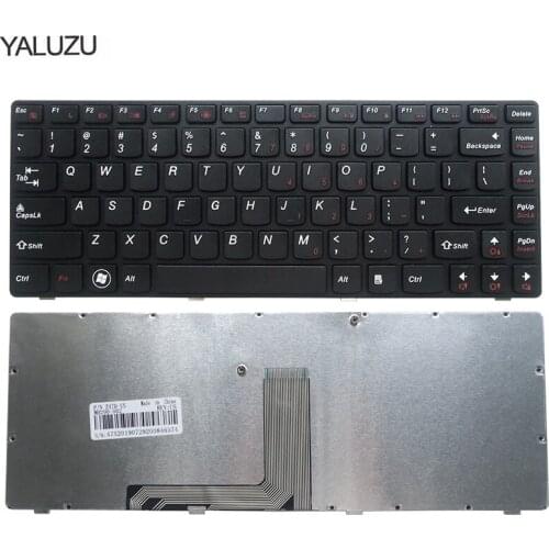 YALUZU New English laptop US keyboard For Lenovo Z470 AM Z470AT Z470AX Z470K Z470G Z475 Z370 Z370 Z470AM Z470G Z475 Z375 black