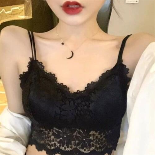 2021 New Women Sexy Lace Sports Bra Breathable Anti-slip Workout Yoga Top Running Fitness Fitness Training Top Large Size Bras