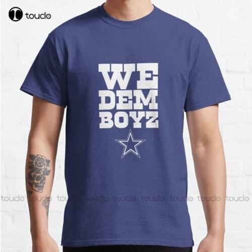 New We Dem Boyz White Classic Dallas Football T-Shirt Shirts For Men S-5XL tee shirts mens Unisex