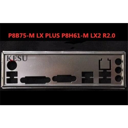 New I/O shield back plate bracket of motherboard for ASUS P8B75-M LX PLUS P8H61-M LX2 R2.0 just shield backplate Baffle