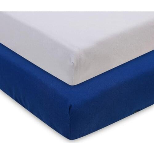 Baby Fitted Crib Sheet 130*70cm , 100% Polyester Solid Color, Crib Sheet for Standard Crib and Toddler Mattresses