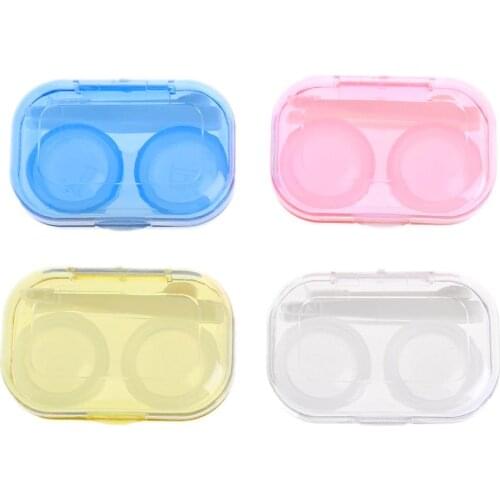 Clear Cosmetic Contact Lenses Case Eyes Care Holder Container Travel Accessaries 649C