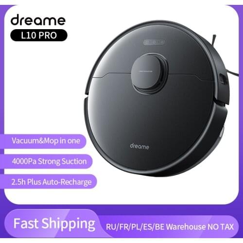 Dreame Bot L10 Pro Robot Vacuum Cleaner For Home Superb LiDAR Navigation 4000Pa Suction 150mins Auto Charge Electric Water Tank