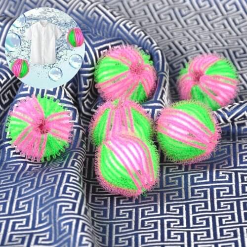 6pcs Magic Hair Removal Laundry Ball Hair Removal Catcher Dirty Fiber Collector Washing Machine Cleaning Ball Grabs Fuzz Hair