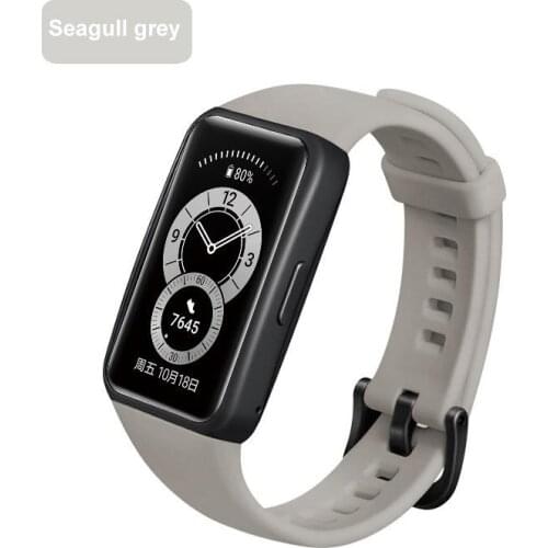 For Huawei Sports Silicone Bracelet 6 Silicone Strap Monochrome Strap Multicolor Smart watch screen protector Smart Accessories