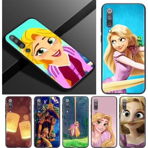 Tangled Rapunzel For Xiaomi Mi 11i 11 10T 10 9T 9 A3 8 Lite CC9 SE Note10 Lite Ultra Pro Black Soft Phone Case