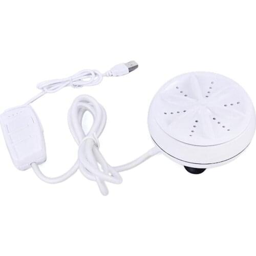 Ultrasonic Turbo Washing Machine Portable Travel Washer Turbo Bubble Rotating Mini Washing Machine Clothing Cleaning Tool