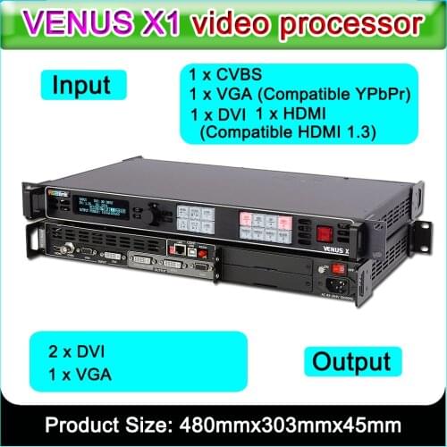High quality, high resolution video processor RGBlink VENUS X1 profession scaling and switching led video processor