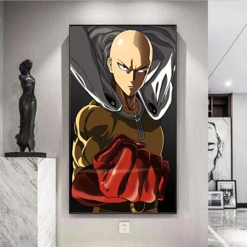 Japanese Poster One Punch Man Original Design Anime Poster Wall Art Print,20 x 28 Inches,No Frame
