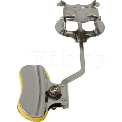 Yibuy Trumpet Marching Clamp-on Lyre Sheet Music Clip Stand Instrument Holder for Musical Instrument Accessories Silver
