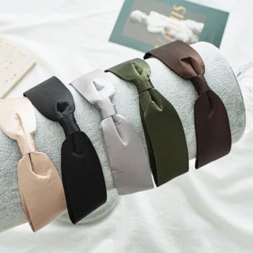 Women Fabric Hairband Twist Bow Knot Cross Headband Girl Hair Band Lady Headwear