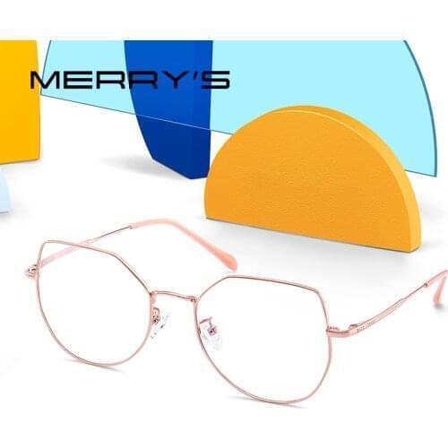 MERRYS Women Fashion Cat Eye Glasses Frame Ladies Myopia Prescription Optical Eyeglasses S2010