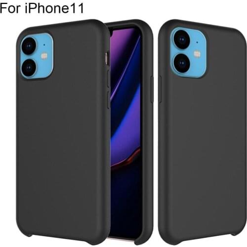 Liquid Silicone Shockproof Solid Color Phone Case Protective Cover for iPhone 7 8 11 Plus XR
