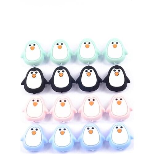 10Pcs/Lot Silicone Teether Beads DIY Baby Pacifier Chain Nipple Holder Pendant Baby Teething Chew Jewelry Animals Beads