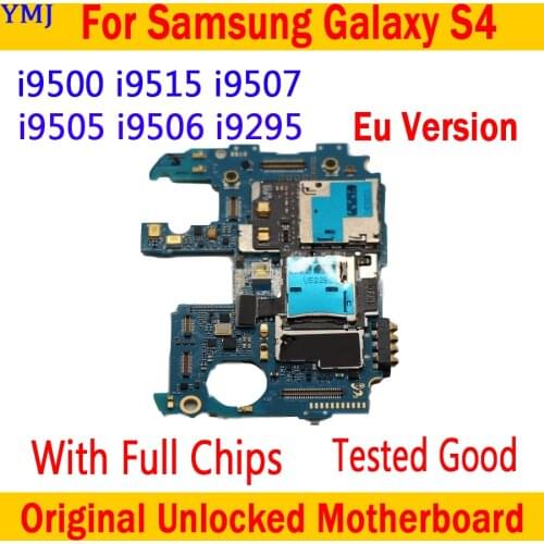 16GB For Samsung Galaxy S4 i9500 i9505 Original Unlocked Official Phone Motherboard 100% Good Quality