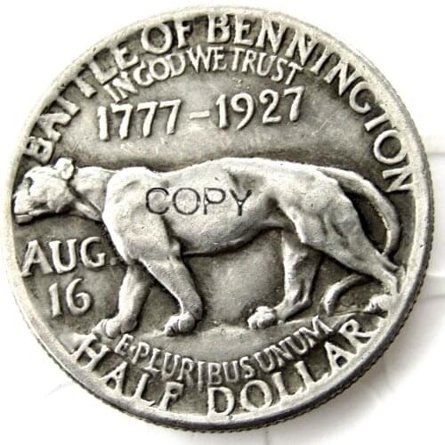 1927 Vermont Sesquicentennial Copy Coins Silver Plated